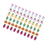 Operitacx 60 pièces Resin Fruit Charms Transparent Pumpkin DIY Craft Accessories For Phone Case Decoration And Jewelry Making