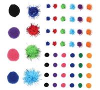 Operitacx 660 pièces Pompons Colorés Mélangés pour Loisirs Créatifs DIY Boules Peluche Confortables Accessoires Décoratifs Polyvalents pour Vêtements Sacs Chapeaux et Projets Artisanaux