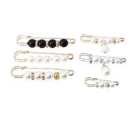 Operitacx 6pcs Épingles de Sûreté pour Vêtements Fermoir de Châle et Ajusteur de Taille de Pantalon en Alliage et Plastique, pour Fixer Taille Élastique