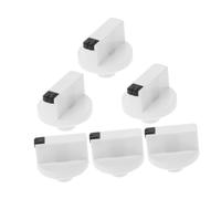 Operitacx 6pièces Bouton De Cuisinière à Gaz Blanc Bouton De Commande De Remplacement Rotatif De Sécurité Pour Brûleur Lot