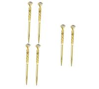 Operitacx 6pièces Stylo à Bille Métal Avec Cristaux Étincelants De Stylos Pour Bureau Et École Élégant Et Résistant Couleur Dorée Pour Et Célébrations