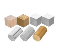 Operitacx 7 Pièces Jeu de Cubes Métalliques en Aluminium, Cuivre et Fer pour Laboratoire de Chimie, Solide et Interactifs, pour Projets Scientifiques en Classe