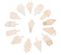 Operitacx 70 Pièces Découpes Forme Glace pour Bricolage Garçon Fille Morceaux Lisses sans pour Décoration Suspendue et Peinture