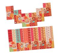 Operitacx 72 Pièces Festival Envelopes Year Of The Horse Vietnamese Lucky Money Packets For Lunar Year Spring Celebration With Wealth God Design