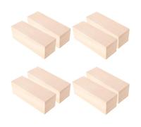 Operitacx 8 Pièces Bloc de Sculpture Rectangulaire en Tilleul Brut pour | Surface Lisse, Grain Fin, Résiste aux Fissures, pour Ateliers, Cours D'art, Pratique Débutant