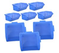 Operitacx 8 Pièces Boîte en Plastique matériel collation bacs de quincaillerie récipient Stockage de bacs Mallette de tri Divers étui de Rangement à vis bacs de Rangement à vis Bleu
