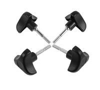 Operitacx 8 Pièces Bouton à Trois Coins pour Assistante de Marche Noir en Abs Insert Galvanisé, Grip Ferme et Résistant à L'usure, Adapté aux Seniors et Rollators Pliables