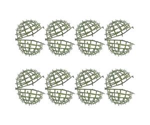 Operitacx 8 Pièces Cadre de Boule de Fleurs en Plastique Vert 15 Cm Support pour Composition de Mariage Résistant Pluie et Soleil pour Décoration Jardin et Maison