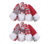 Operitacx 8 Pièces Gnomes de Noël Suspendus en Non-tissé, Style sans