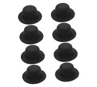 Operitacx 8 Pièces Mini Chapeaux Haut de Forme Noirs pour Artisanat Décoration de Fête et Accessoires Poupée Mini Chapeaux pour Projets Créatifs et Figurines