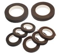 Operitacx 8 pièces Ruban Floral Crépon Adhésif pour Bouquets Artificiels Maintien Longue Durée Facile à Déchirer Décorations DIY Assortiment Couleurs Café