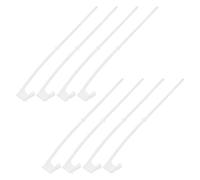 Operitacx 8 Pièces Support de Drapeau de Voiture Robuste en Plastique Blanc Installation Facile pour Véhicules et Camions Lors D'événements Sportifs ou Défilés