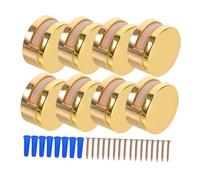 Operitacx 8 Pièces Support de rétroviseur à Double Trou Miroir monté Accessoire de Salle de Bain Accessoire Salle de Bain Verre Clips Pinces Titulaire Clip d'étagère Robuste Alliage de Zinc
