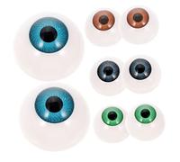 Operitacx 8 Pièces Yeux de Poupée Creux Accessoires Halloween Globes Oculaires DIY pour Décoration de Fête Couleurs Aléatoires pour Artisanat et Masques Couleur Aléatoire