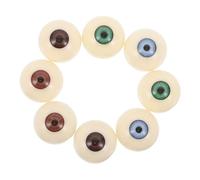 Operitacx 8 Pièces Yeux Plastique Demi Sphères Réalistes Acrylique pour Décoration Dhalloween Accessoires Effrayants pour Bricolage Fabrication de Poupées et Décoration de Fête