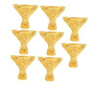 Operitacx 8 Pièces Zinc Alloy Retro Box Feet Metal Corner Protectors for Furniture Jewelry and Gift Boxes Easy Installation Vintage Style Home Decor