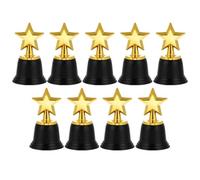 Operitacx 9 Pièces Trophées en Plastique D'étoile pour Garçon et Filles Décoration de Trophée Brillante pour Salle de t Récompenses Sportives Concours Garçon Fille