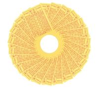 Operitacx 900 Pièces Papier Sacré Ancestral Offrandes Spirituelles Papier Jaune Funérailles Service Commémoratif