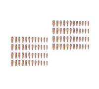 Operitacx 96 Pièces Faux Ongles Longs Trapèze à Bout Plat en Résine, | Décor Art Ongulaire, Usage Maison DIY ou Salon Pro, Forme Élégante, Lot de Deux Boîtes
