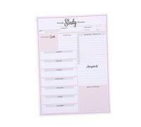 Operitacx A5 livre d'apprentissage calendriers de poche désactivé par jour cahier organisation bloc-notes planificateur hebdomadaire a5 bloc-notes de planification hebdomadaire papier rose