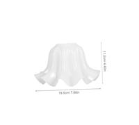 Operitacx abat-jour Couvercle de lampe en forme de fleur blanche couvercles en plastique Remplacement de en plastique à fleurs Nuances claires du ventilateur de plafond
