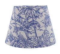 Operitacx Abat Jour de Lampe de Table Tissu Élégant avec Motif Tropical Protection et Décoration pour Salon et Chambre Compatible avec Douilles Couleur Bleue