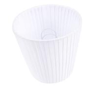 Operitacx Abat Jour de Table Clip Tissu Blanc Couvercle de Lampe pour Ampoules à Clip Abat Jour Durable et Stabile pour Chambre Salon et Bureau