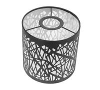 Operitacx Abat-jour Métallique Fer Noir avec Motif Nid Oiseau Compatible Douille Abat-jour de Bureau Facile à Installer pour Lampe de Table et Éclairage Décoratif Polyvalent