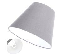 Operitacx Abat Jour Tissu Style Rétro pour Lampe Petit Abat Jour pour Plafonnier Luminaire Vintage pour Chambre et Salon Couleur Gris Foncé