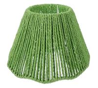 Operitacx Abat-jour Tressé Papier pour Lampe de Bureau Vert Modèle Ondulé Décoratif pour Salon Chambre ou Bureau