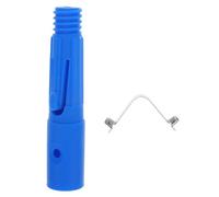 Operitacx Accessoire de Manche à Balai en Aluminium, Embout Fileté Bleu en Plastique Ressort, Connecteur pour Rallonge Télescopique, Fourniture pour Outils de Nettoyage Ménager