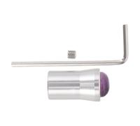 Operitacx Accessoire Pieds Argentés de Diapason en Alliage D'aluminium avec Cristal Pourpre Amélioration Peau par Fréquence pour Yoga et Contemplation