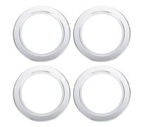 Operitacx Accessoire pour Nid de Perroquet Anneau Anti-Morsure pour Trou de Nid D'oiseau en Aluminium Argenté 4pcs pour Nichoirs en Bois Protection et Structure Optimisée