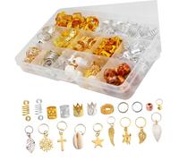 Operitacx Accessoires De Bijoux Pour Dreadlocks 238 Pcs Métal Argenté Ajustables Femmes Fêtes Quotidien Extensions Tresses Bouclées Et Raides Événements Mode 2024