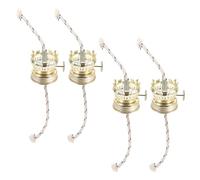 Operitacx Accessoires de Brûleur à Mazout Rétro 4pcs en Alliage de Zinc Réglage Précis pour Lampe à Huile Vintage Style Délicat