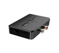 Operitacx Adaptateur Audio sans Fil 5.0 Stéréo RCA, Émetteur Récepteur sans Fil 2-en-1 pour Smartphone et Pc, Fonction Mains Occupées Voiture, Usage Domestique et Mobile, Design Compact Noir