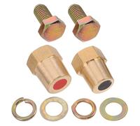 Operitacx Adaptateur de Borne de Batterie Automobile Installation Facile en Cuivre M10 Filetage Interne, Paire Positive et Négative pour Projets de Remplacement et Modifications