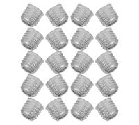Operitacx Adaptateur de Douille E27 vers E14 en Fer Argenté 20 Pièces Conversion Flexible et Installation Simple pour Éclairage Domestique et Ateliers