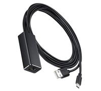 Operitacx Adaptateur Micro USB vers Rj45 Ethernet TV Compact Noir, Convertisseur Réseau 100 Mbps pour TV Stick sans Mise en Mémoire Tampon, Connexion Stable et Rapide pour Usage Domestique