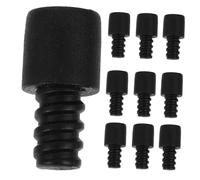 Operitacx Adaptateur Polyvalent Plastique pour de de Brosse Toilette Tête en Noir, Connecteur de Remplacement Lot de 10 Pièces Wc pour Nettoyage de Salle de Bain