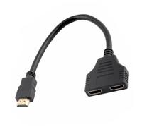 Operitacx Adaptateur Splitter Sortie Sorties pour Moniteur Double Câble de Répartition avec Connecteur Plaqué et Transmission de Données Stable