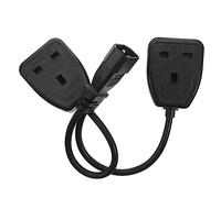 Operitacx Adaptateur vers Double Prise UK Broches Câble Alimentation Iec Multiprise pour Ups et Équipements Informatiques