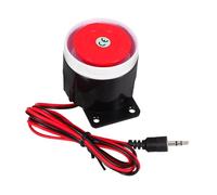 Operitacx Alarme de Sécurité Domestique Mini Sirène Filaire Corne Dalarme Claire et Puissante Compatible avec Systèmes Intrusion pour Maison Bureau et Boutique