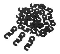 Operitacx Alliage D’Aluminium Tendeur de Corde de Tente Noir 20 Pièces S | Structure à Trois Ouvertures, Format Compact et Léger, pour Abris Extérieurs et Haubans, en Conditions Venteuses