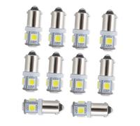 Operitacx Ampoule LED Ba9S 5050 5 Smd Lot de 10 Lampe Auto Intérieur Économie d'Énergie Installation Facile Éclairage de Carte Plafonnier Blanc