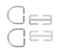 Operitacx Anneaux Acier Inoxydable Lot de Sets de Argentés 2 Ensembles Stabilisation de Poids pour Ceinture de Plongée Utilisation Polyvalente pour Sports Nautiques