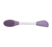 Operitacx Applicateur de Masque Facial Double Embout en Silicone, Brosse Exfoliante Douce pour Visage Sensible, Outil de Nettoyage ’application pour Soins de Peau, Accessoire de Beauté