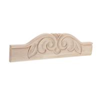 Operitacx Applique Bois Sculpté Vintage de Style Européen pour Décoration de Meubles, Facile à Installer, Solide, Dimensions 35x9 Cm, pour Amélioration Maison et Décor Dressing