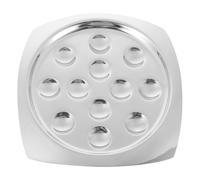 Operitacx Assiette à Escargots en Acier Inoxydable Argenté Trous à Compartiments, Pratique et Compatible Lave-vaisselle Cuisine et Usage Personnel