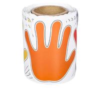 Operitacx Autocollant Coloré Empreinte de Main pour Tableau D'affichage Scolaire, Papier Couché Résistant la Décoloration, Facile à Enlever, pour Décorations de t Fenêtres